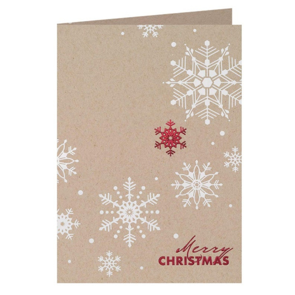 Kraft Holiday Greetings Christmas Card Pack of 24 - Picture 4 of 5
